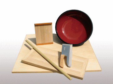 会津中村豊蔵そば道具セット6点オリジナル