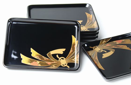 取り皿 祝のし蒔絵 5客1組 297,000円（税込） | 輪島塗の塗師屋 輪島