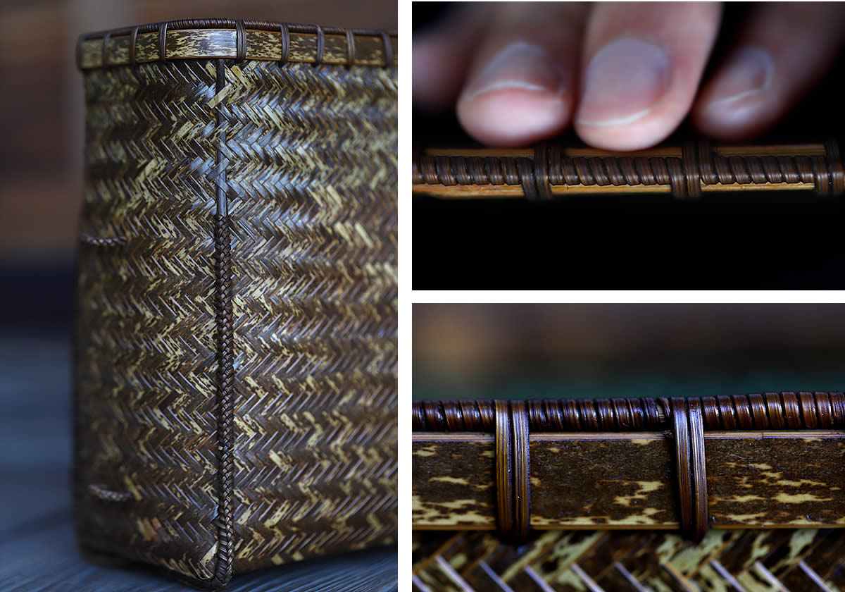 最後の渡辺竹清作虎竹ショルダーバッグ通し紐はご愛用の方ご自身でご