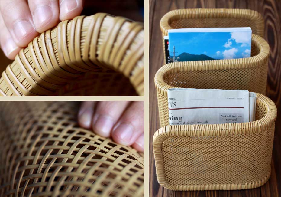 一点限り】 白竹マガジンラック | 虎斑竹専門店 竹虎