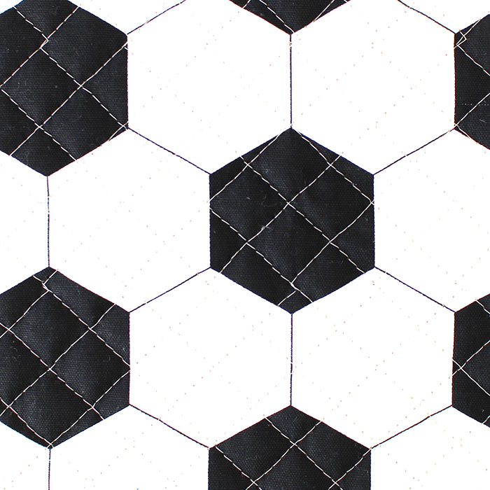 シンプルサッカーボール◎底布付【レッスンバッグ】 手作りキット