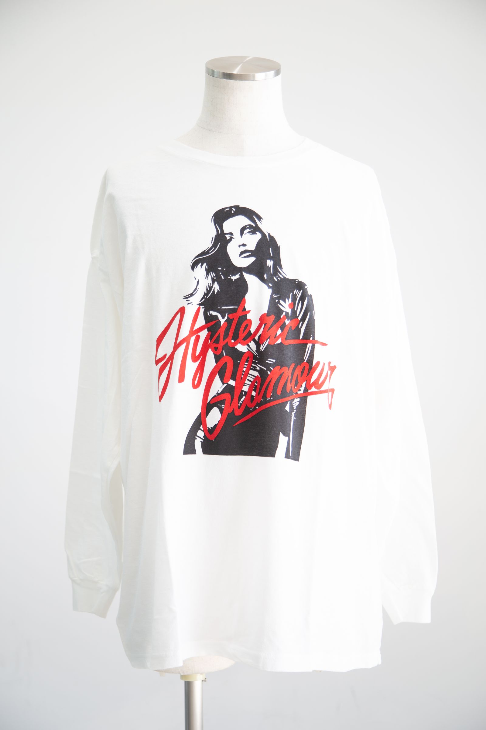 HYSTERIC GLAMOUR - LEATHER WOMAN オーバーサイズTシャツ / ホワイト