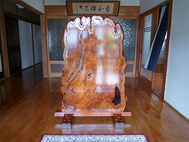 一枚板 ケヤキ 衝立』 | 天然木家具 納入実例紹介 | 天然木の一枚板