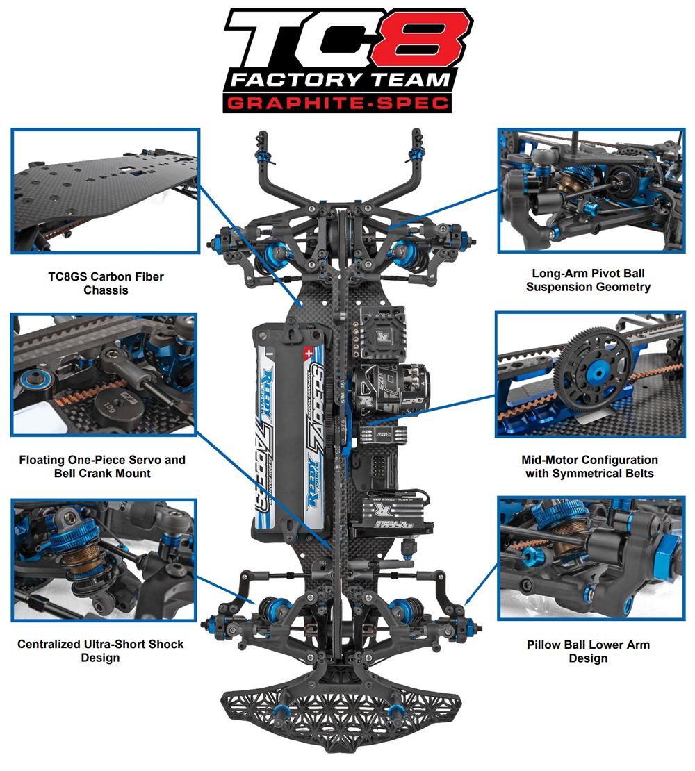 ヨシWEiRC TC8用スチールシャーシセット*1 予備ビス*1 AS30141 TC8