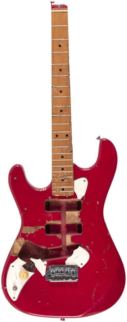 Kurt Cobain's Sensationally Smashed Guitar From Olympia Concert Is