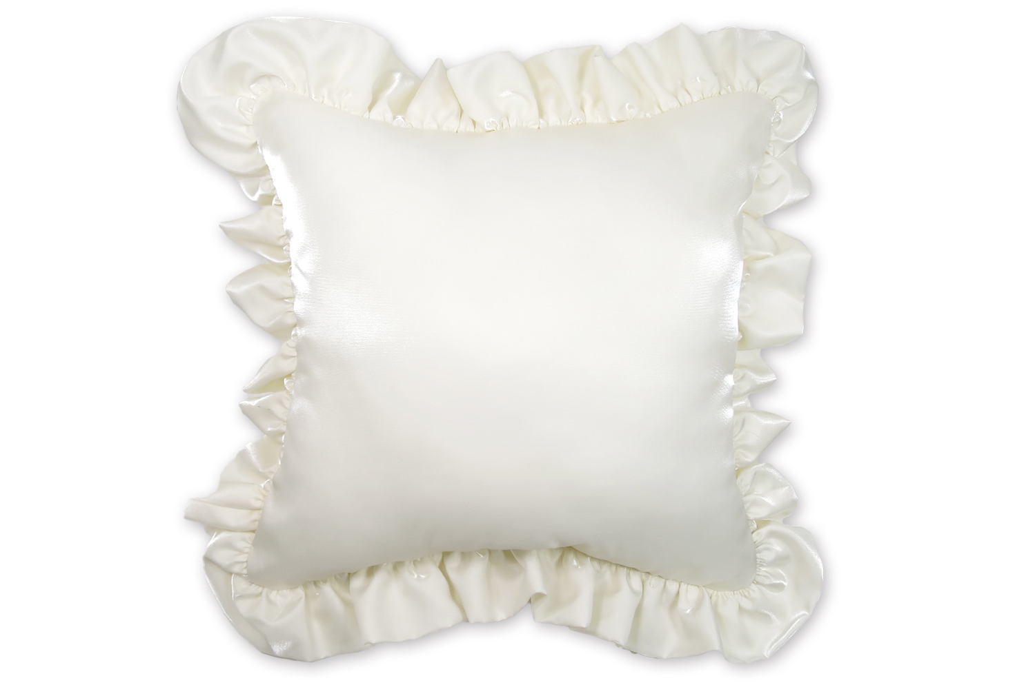 The Pearl Satin パールサテン パフフリルクッションカバー 45×45cm