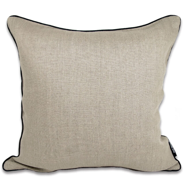 ナチュラルリネン パイピング クッションカバー 40×40cm – ザ