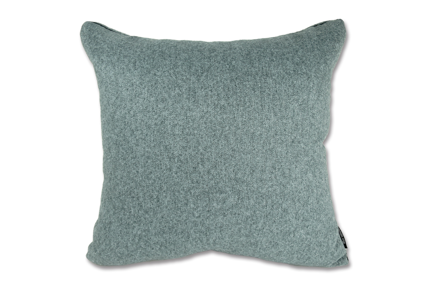 ソフト起毛タッチパイピング付きクッションカバー 正方形 モスグリーン