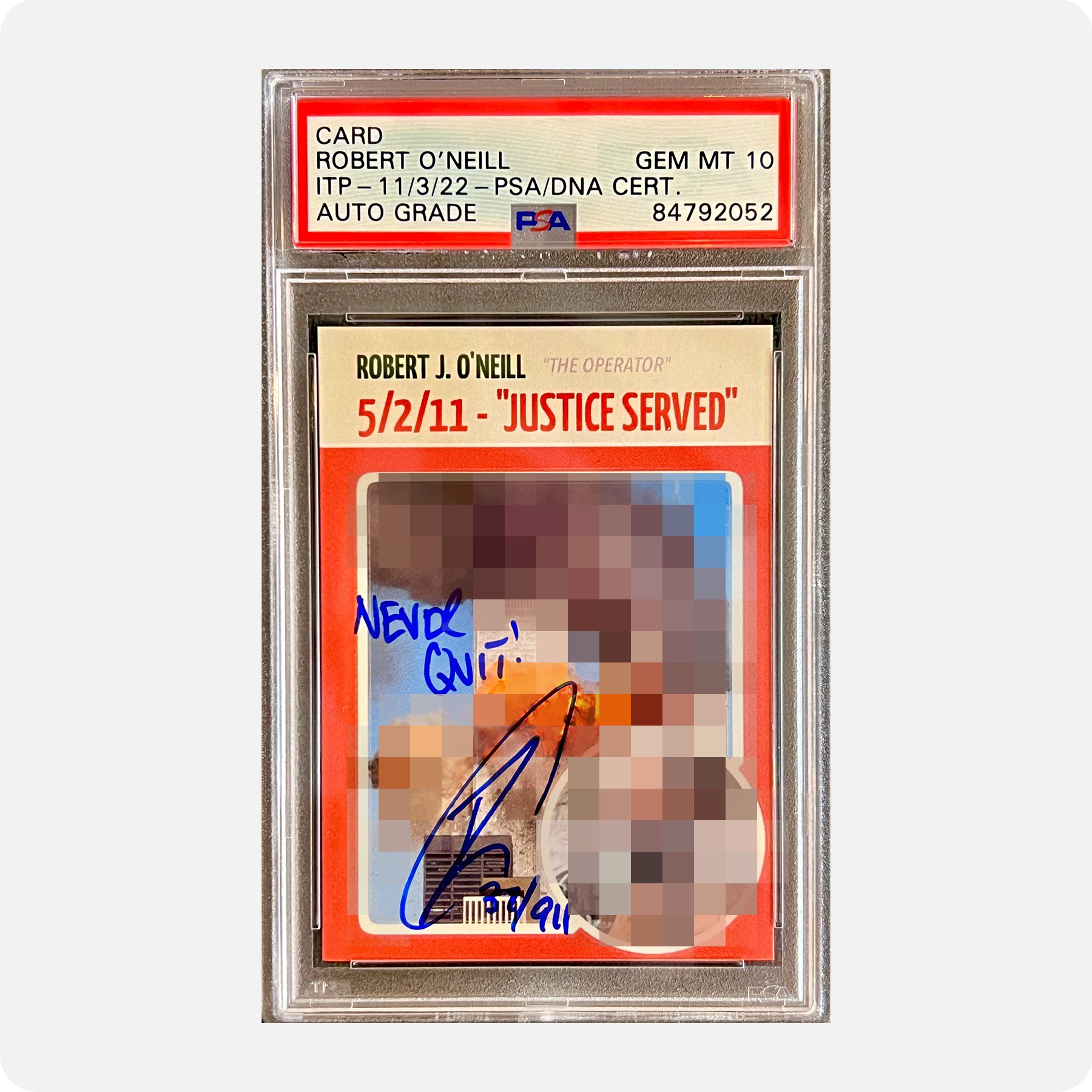 Robert O'Neill Signed Limited Edition /911 “Twin Towers Hit