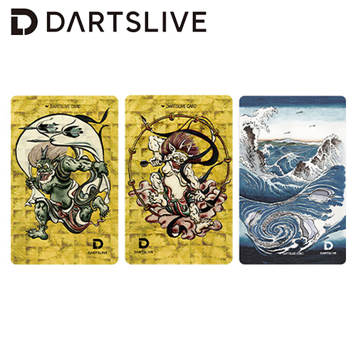 ダーツ DARTSLIVE CARD ライブカード 日本画 風神 雷神 渦潮
