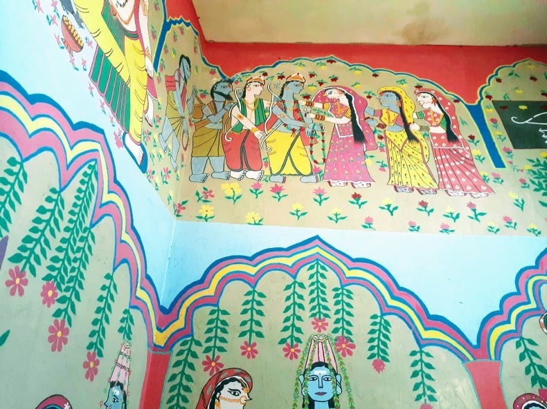 素朴で美しい伝統絵画 ミティラーアート