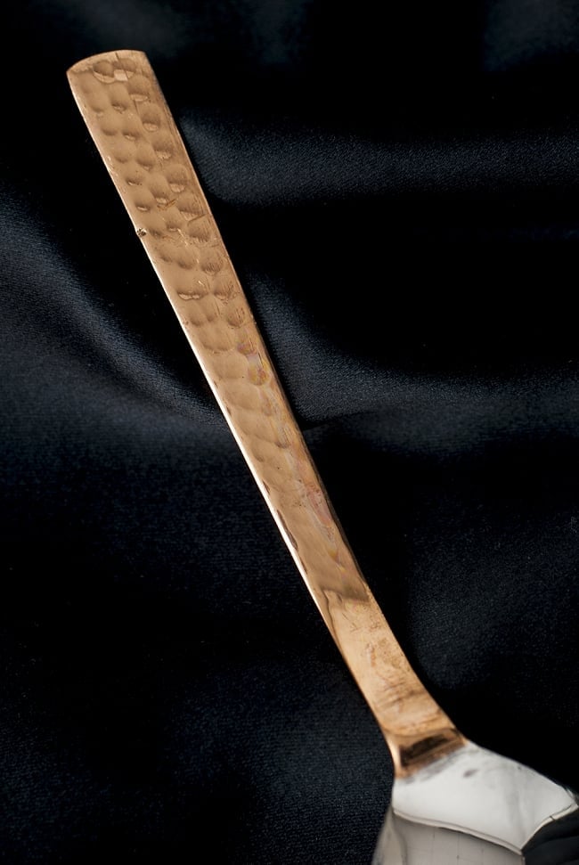 銅装飾槌目仕上げティースプーン ステンレス製 約14.2cm の通販