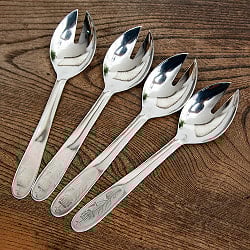 100個セット】ネパールのカジャ スプーン 18cmパーティ料理などに