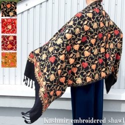 約200cm×70cm】カシミール刺繍のストール の通販[送料無料] - TIRAKITA.COM