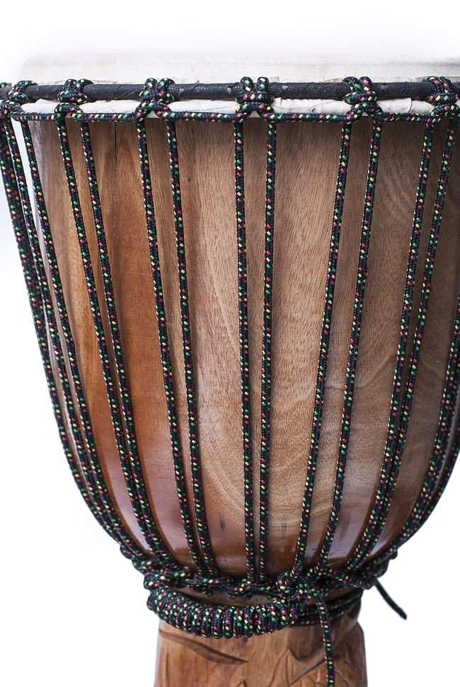 ドラゴン彫刻ジャンベ (高さ 80cm 直径 37cm) の通販[送料無料