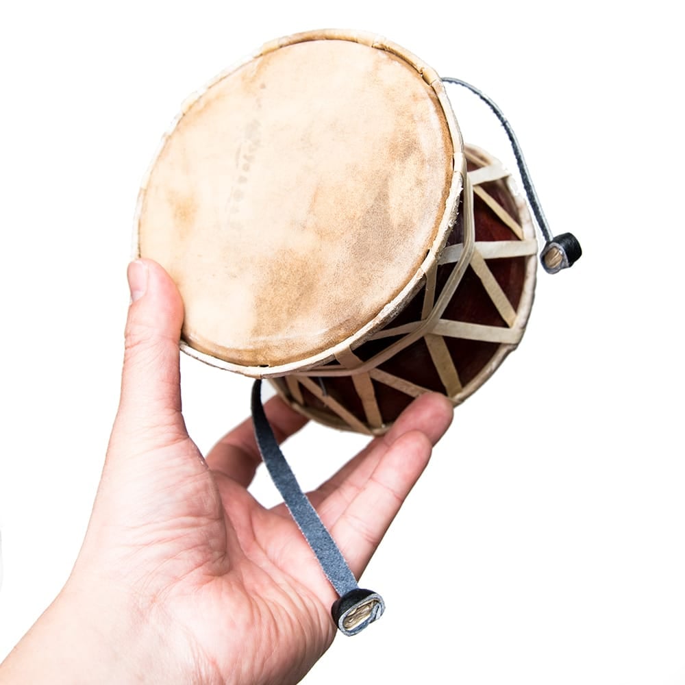 太鼓 ドラム インド 打楽器 ネパールの民族打楽器 ダムルー 民族楽器