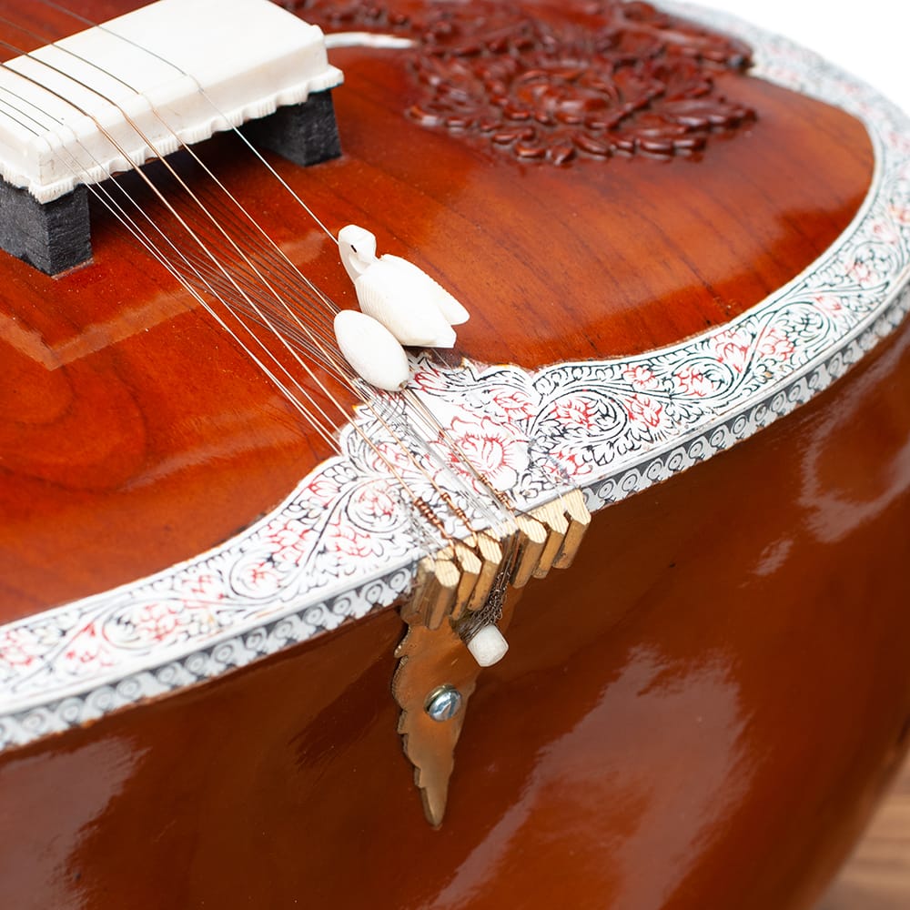 インド品質]一流メーカー製シタールセット（ダブルトゥンバ