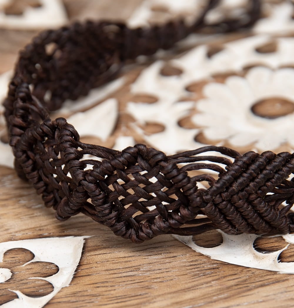 シンプル マクラメ編みブレスレット の通販 - TIRAKITA.COM