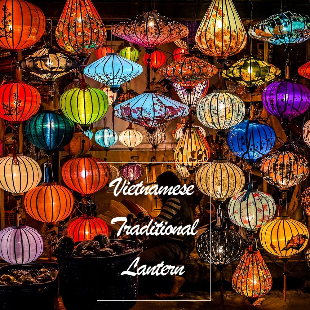 ベトナム伝統のホイアン・ランタン(提灯) - 薄ひし形（小） の通販