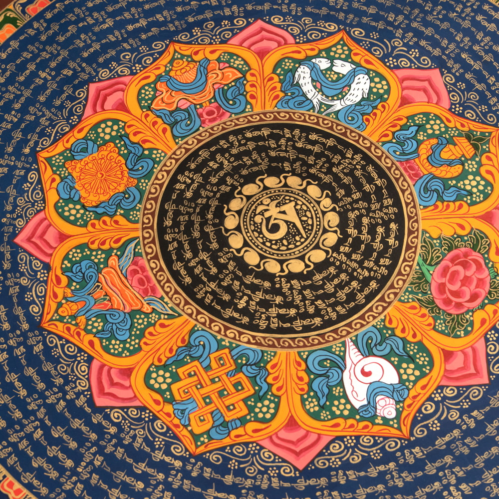 一点物〕タンカ - 八吉祥種子曼荼羅 アシュタマンガラ Ashtamangala