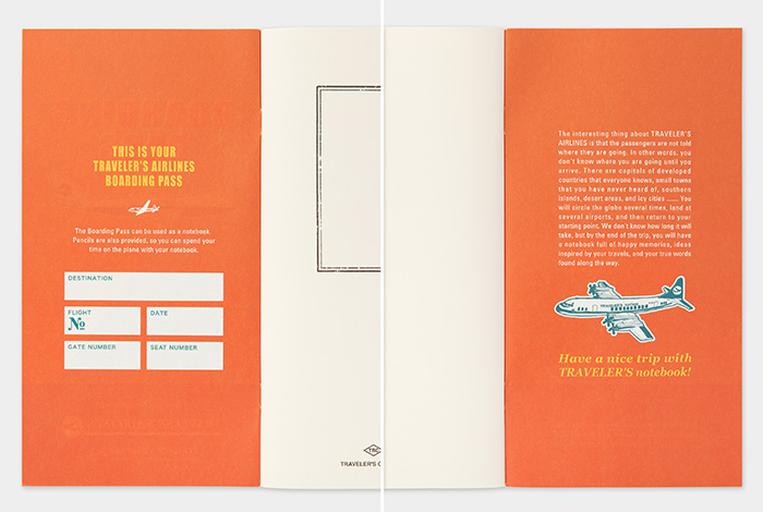 トラベラーズノート 限定セット エアライン / TRAVELER'S notebook