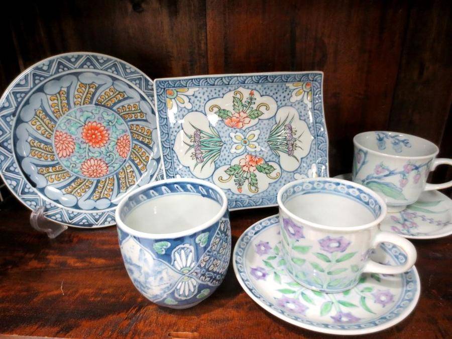 有田焼5代佐藤走波染錦辻が花どんぶり