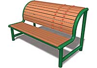 健康遊具|WDT-168 のびのびベンチ直線型