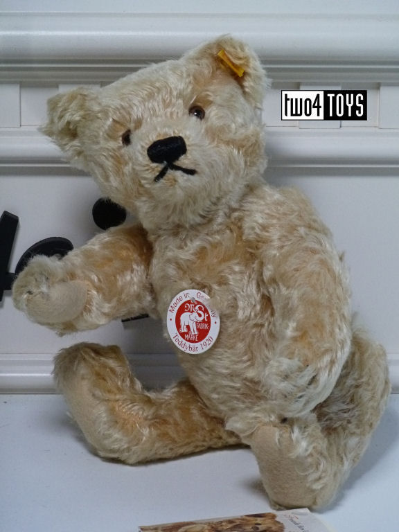 Steiff 000645 CLASSIC TEDDY BEAR 1920 BLOND MOHAIR | Two4Toys