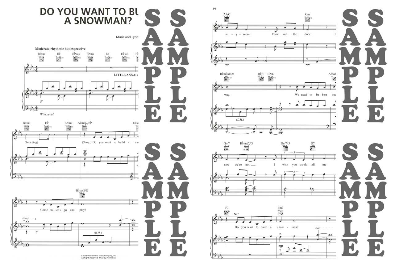 ヤマハ】ピアノ／ボーカル アナと雪の女王 - 楽譜 ピアノ/ヴォーカル