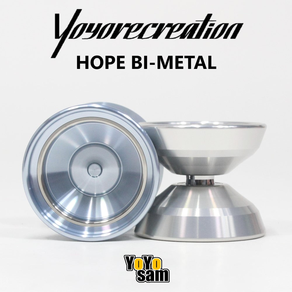 Yoyorecreation Hope Bi-Metal Yo-Yo - Aluminum Body with Stainless