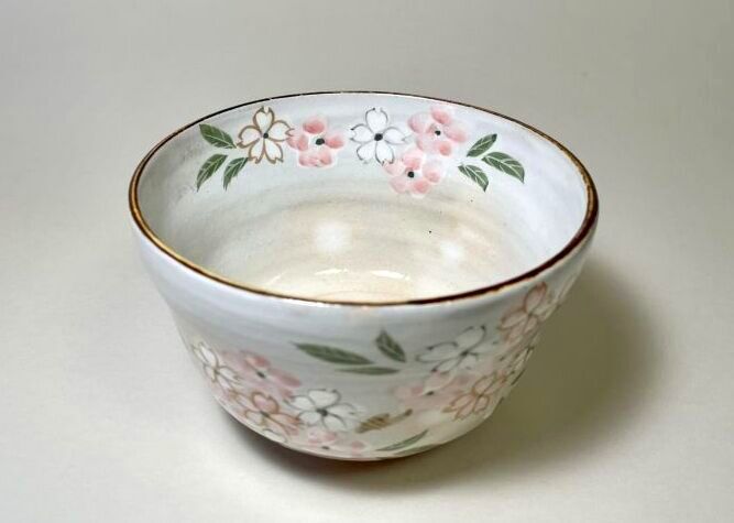 京焼・清水焼 抹茶碗 着彩桜 （ちゃくさいさくら）｜京焼・清水焼 陶器