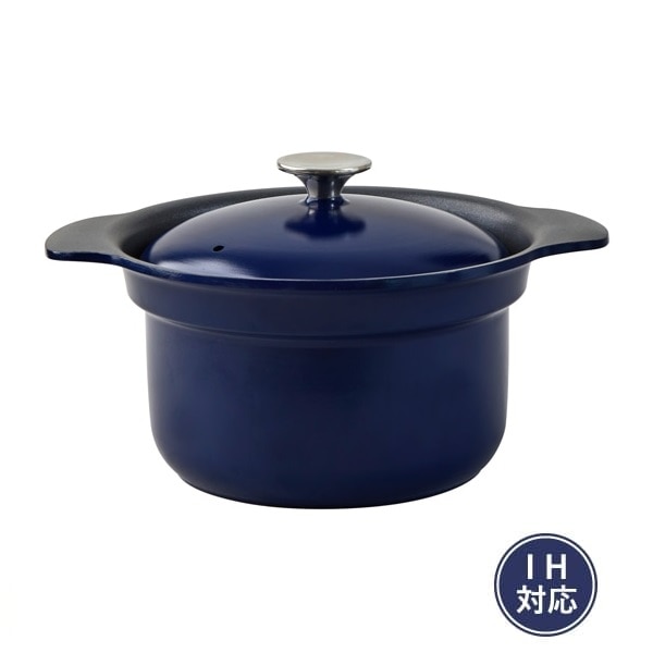 万能鍋 大（IH対応）(ネイビー)｜鍋・フライヤー・ケトル｜料理家 栗原