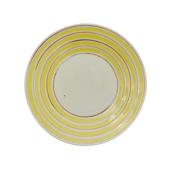 WEB限定】中尾万作 黄サビコマ 7寸皿｜作家もの｜料理家 栗原はるみ