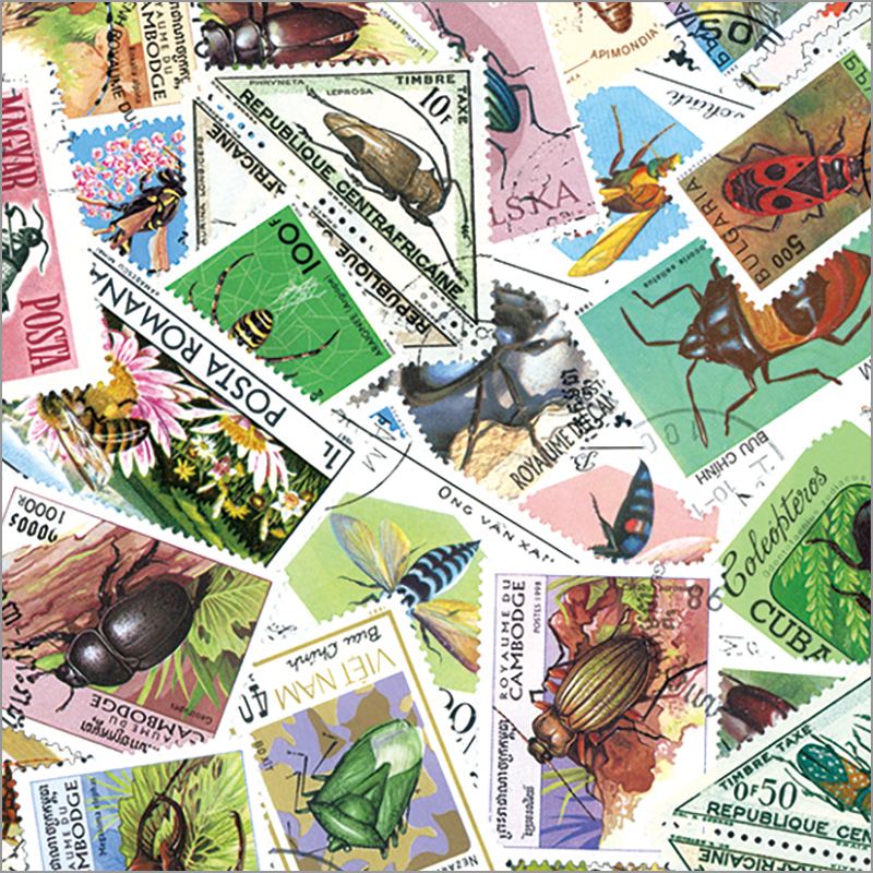 切手・趣味の通信販売｜スタマガネット 昆虫 100種(100種): 外国切手