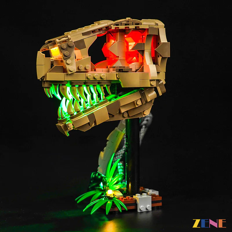 Light Kit for LEGO Dinosaur Fossils T-rex Skull #76964 – ZENE