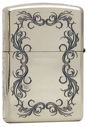 ZIPPO】ジッポー：アーマー5Fアラベスク(A) SV/5面加工