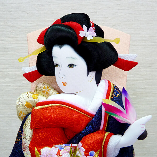 平安道翠監修 おしゃれなミニ羽子板飾り 8号 総檜造り 匠一好作