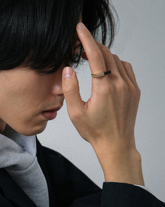 K18 バンブー オニキス リング | XOZ 18金リング 天然石 – XOZ