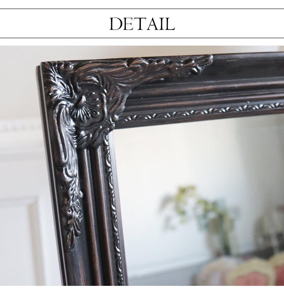 スタンドミラー 姿見 ブラウン アンティーク｜おしゃれインテリア