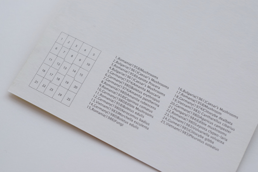 アサノスタンプ/asano stamp | ポストカード キノコ/Post Cardの