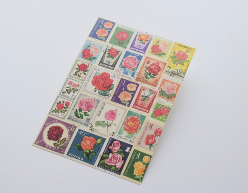 アサノスタンプ/asano stamp | ポストカード バラ/Post Cardの