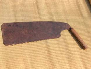 鉄の古道具・木挽き道具