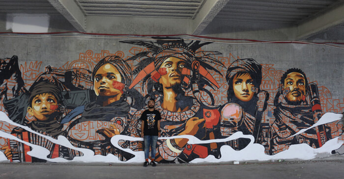 アートで街を活性化、ペインター・アーティスト DRAGON76