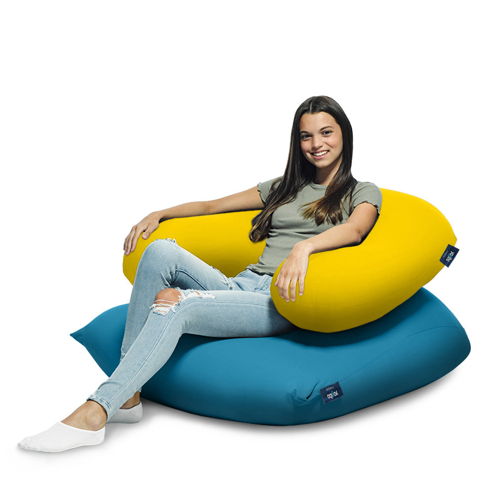 Yogibo Support プレミアム U字型ビーズクッション グリーン Yogibo