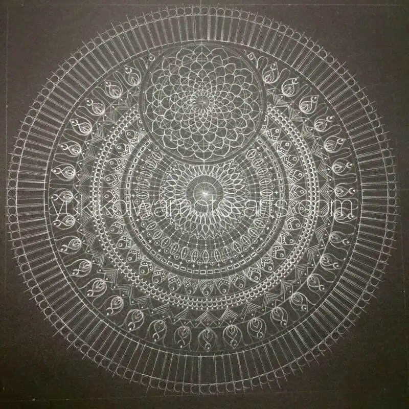 曼荼羅アート「不死鳥」｜Mandala art “Phoenix” | 幸運を呼ぶ曼荼羅