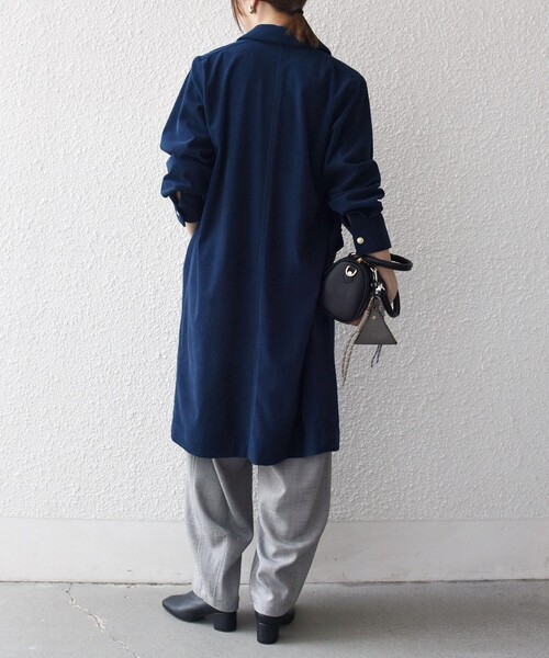 SHIPS any シャツワンピース any:「手洗い可能」コーデュロイ シャツ