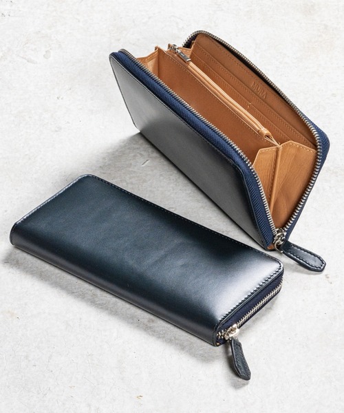 MURA（ムラ） 財布 コードバン調 牛本革 フルグレイン スムースレザー