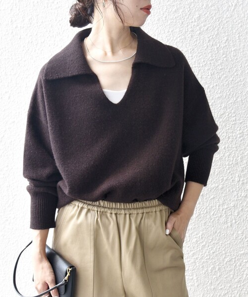 SHIPS any ニット セーター 「WEB限定」SHIPS any: 「手洗い可能」AQUA