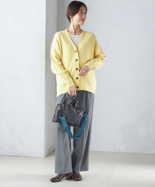 SHIPS（シップス） カーディガン 「手洗い可能」7G ウール カシミヤ V