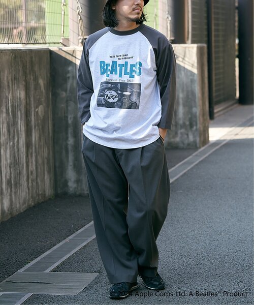 The Beatles tシャツ ザ ビートルズ フォトラグランロンT メンズ